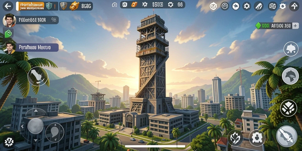 Tampilan gameplay menara pertahanan yang menegangkan di 8G8G.