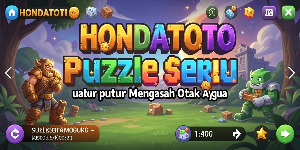 Tampilan gameplay HONDATOTO yang seru dan menantang dalam genre Puzzle.