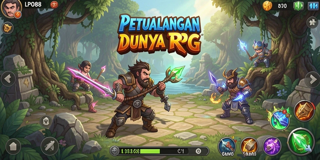 Tampilan gameplay menakjubkan dari LPO88 yang mengajak eksplorasi RPG.