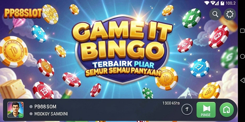 Tampilan gameplay Bingo yang menarik dan penuh warna di PP88SLOT.